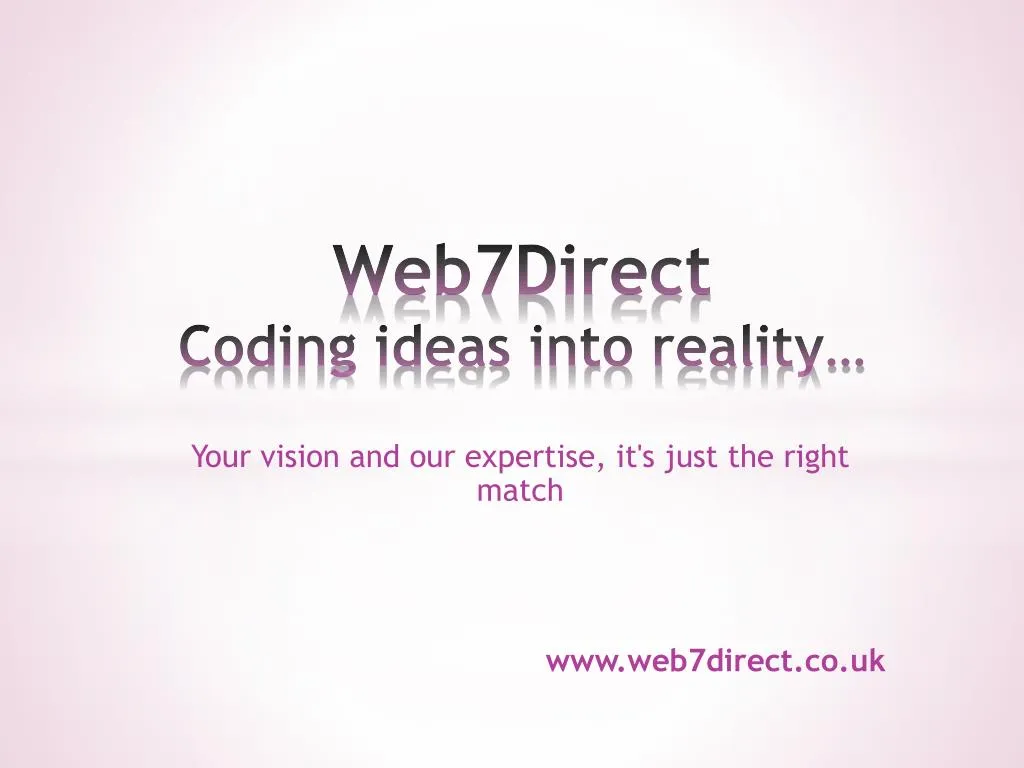 web7direct coding ideas into reality
