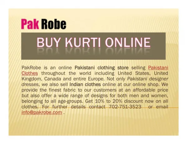 cotton kurti online - buy pakistani kurti online