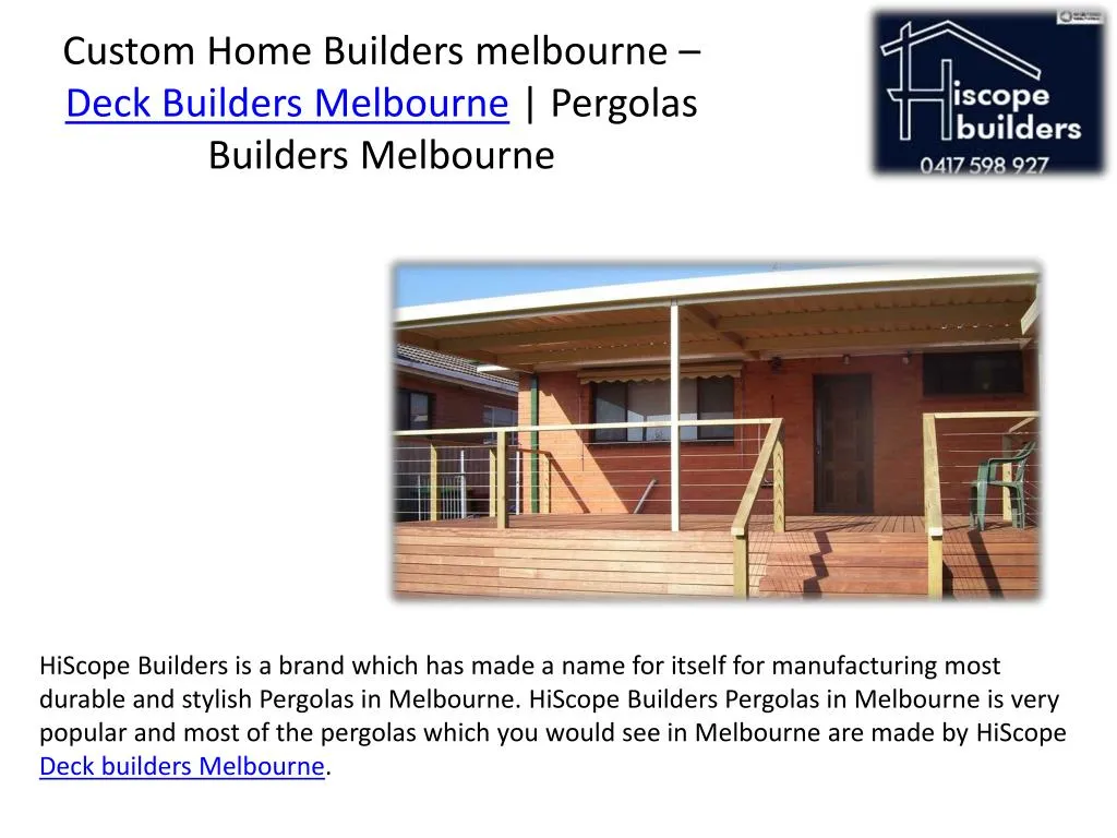 custom home builders melbourne deck builders melbourne pergolas builders melbourne