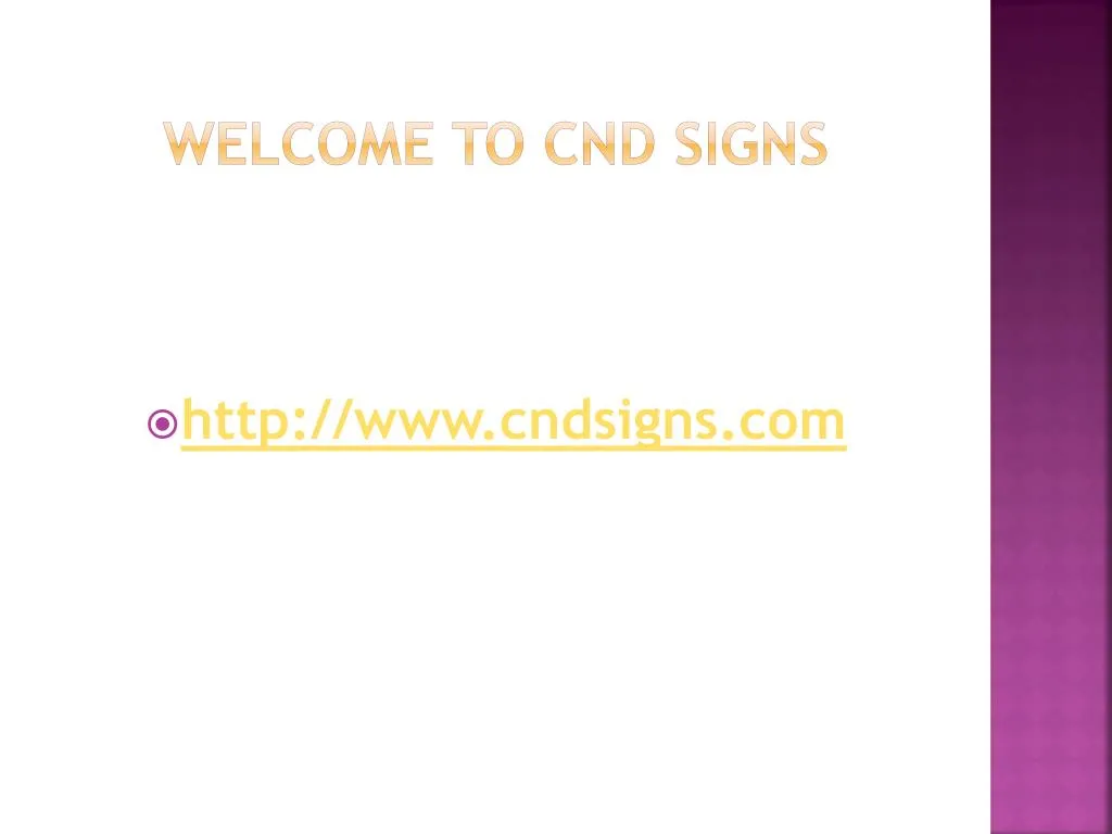 welcome to cnd signs