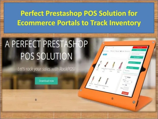 Perfect Prestashop POS Solution for Ecommerce Portals to Track Inventory