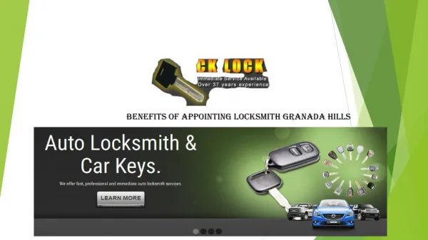 Benefits of Appointing Locksmith Granada Hills