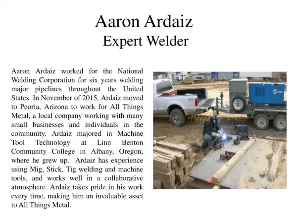 Aaron Ardaiz Expert Welder