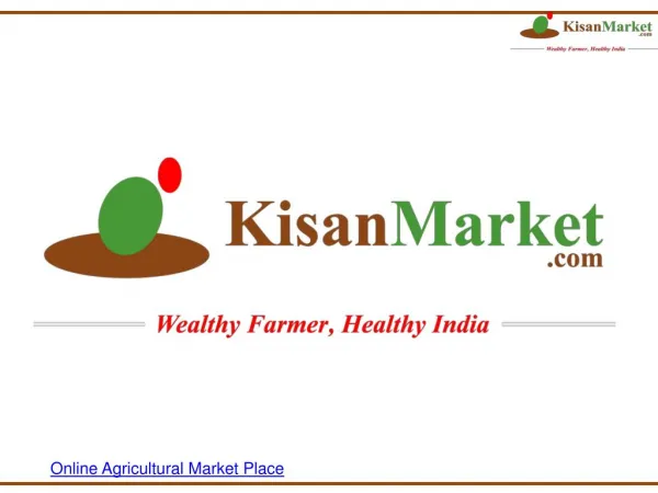Online Agricultural Market Place