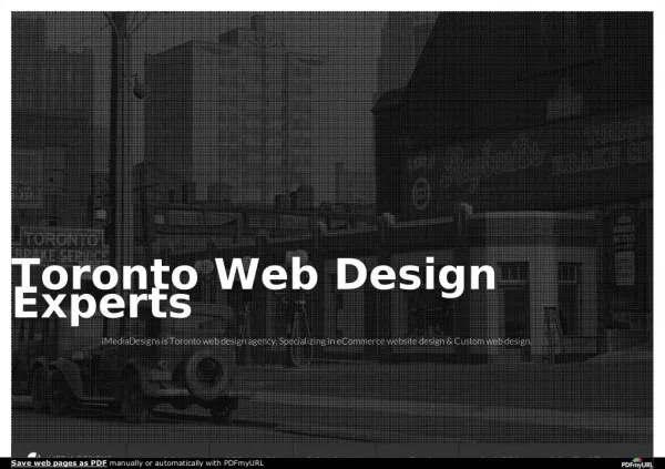 Web Design Toronto Experts Agency | Website design Toronto