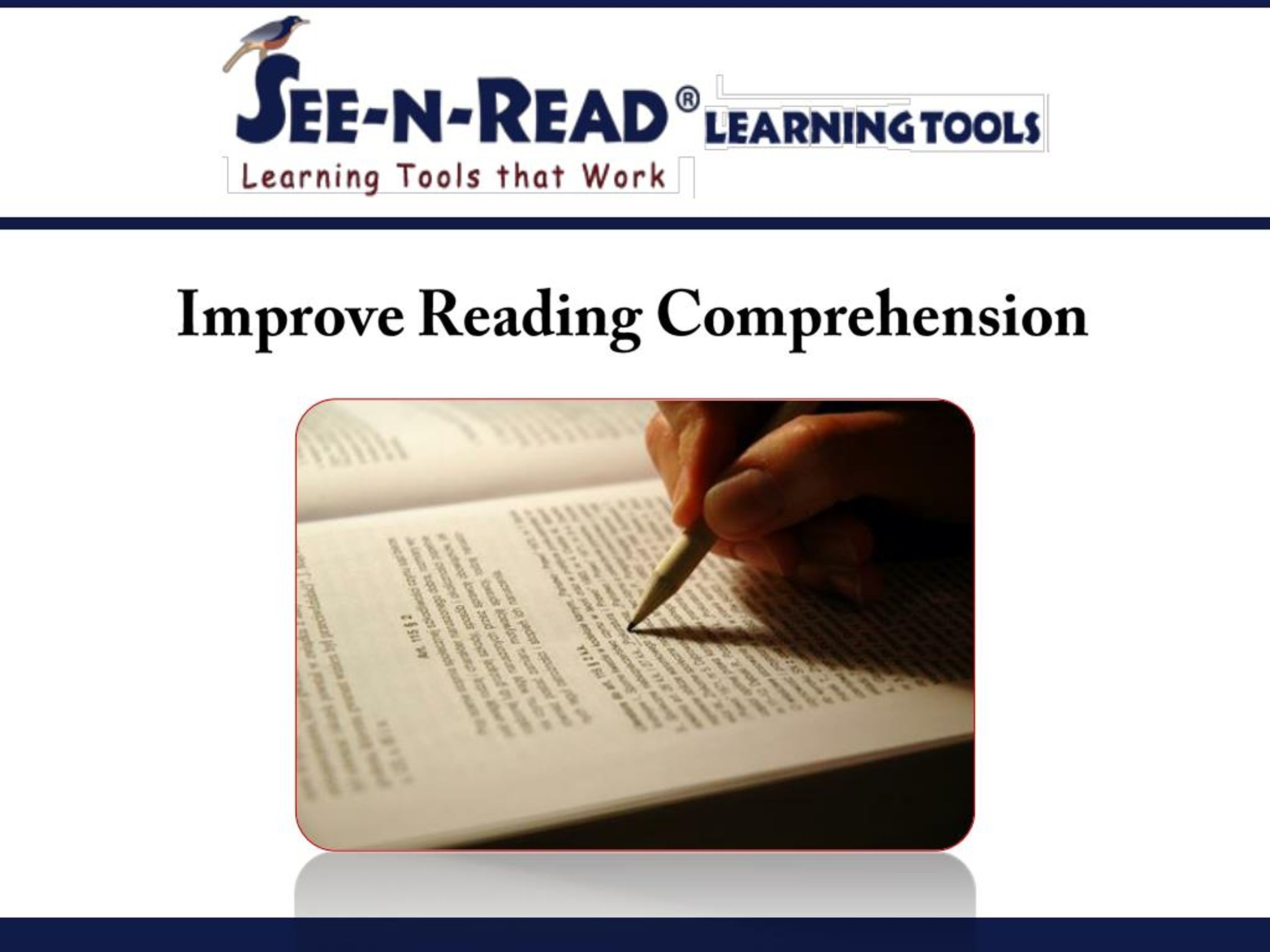 PPT - Improve Reading Comprehension PowerPoint Presentation, free ...