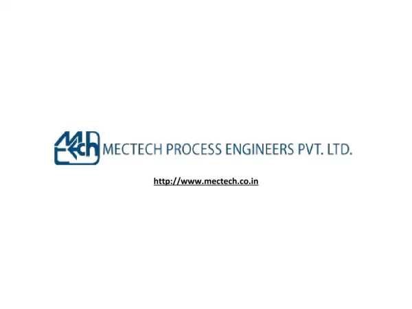 Solvent Extraction Plant Manufacturers in India ­ Mectech