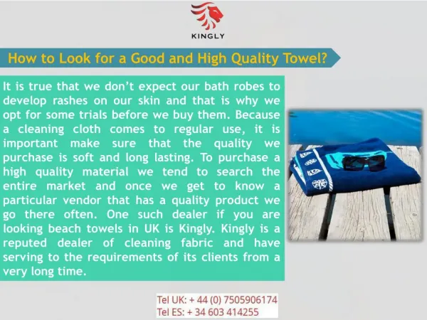 Buy Superior Quality Beach Towels in UK