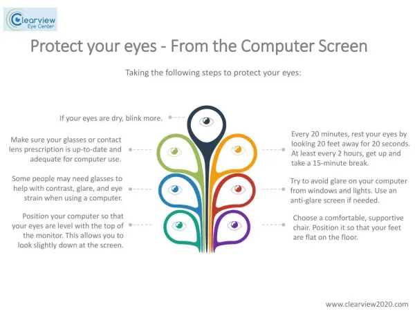 Protect your eyes from the computer screen