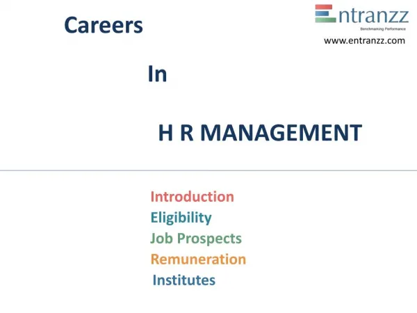 Careers In H R MANAGEMENT