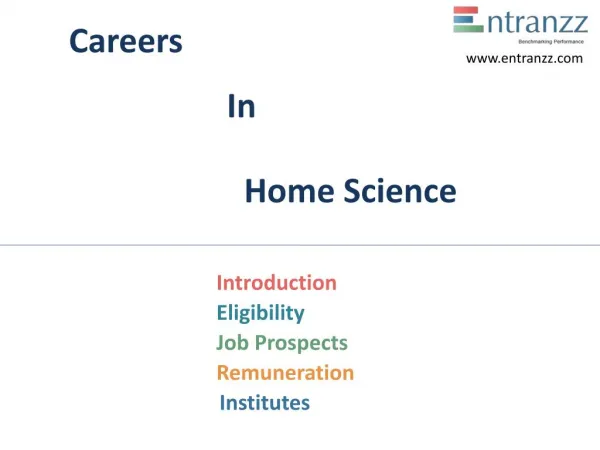 Careers In Home Science