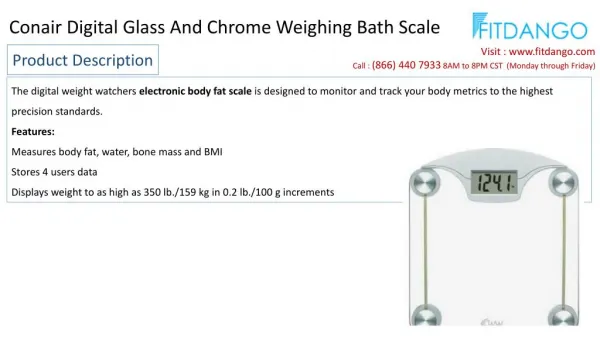 Conair Digital Glass And Chrome Weighing Bath Scale