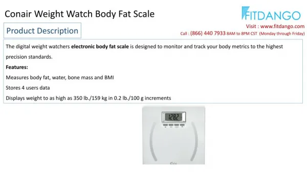 Conair Weight Watch Body Fat Scale