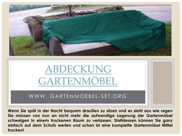 Gartenmöbel Abdeckung