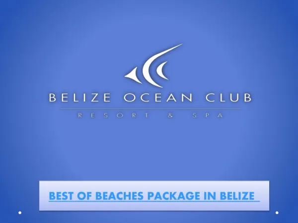 Belize Wedding Destination