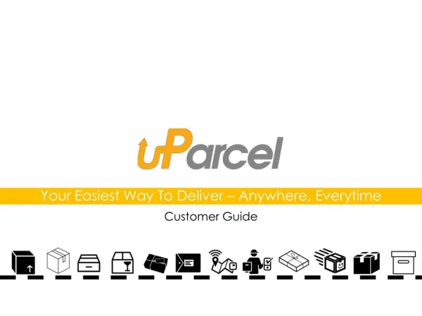 uParcel courier delivery service customer guide