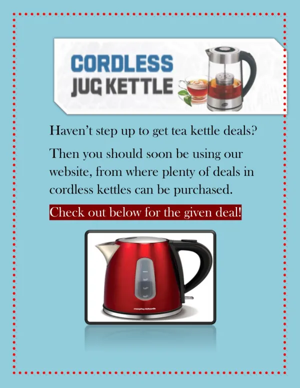 Andrew James Cordless Jug Kettles: Best Branded Deals