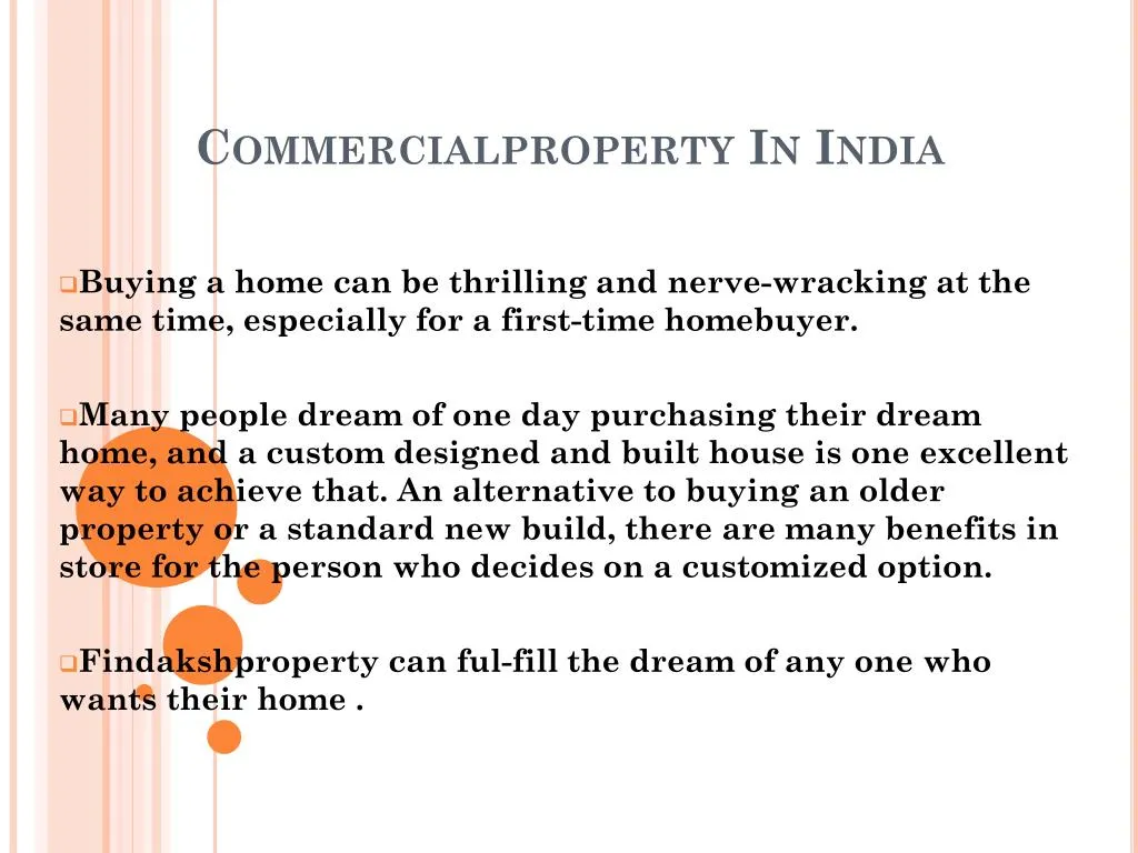 commercialproperty in india