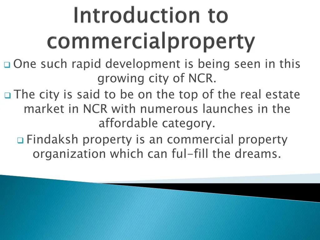 introduction to commercialproperty