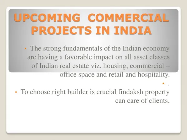 How to find best commercial property in India