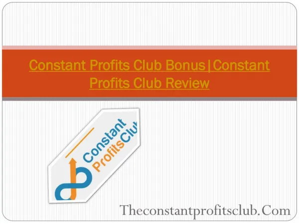 Constant Profits Club Review