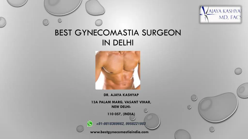 best gynecomastia surgeon in delhi