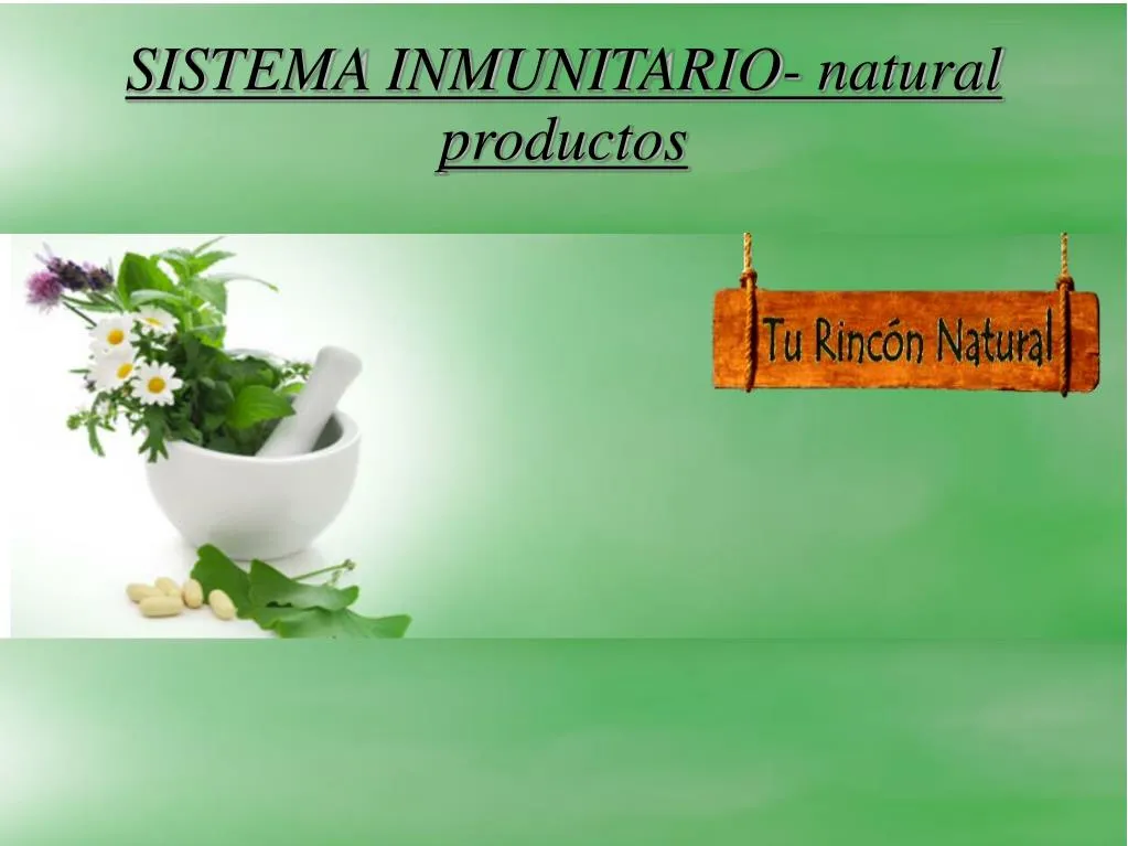 sistema inmunitario natural productos