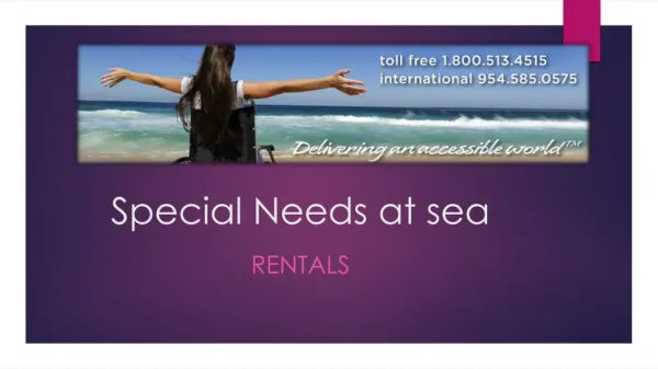 Special Needs at sea - Wheelchair rental