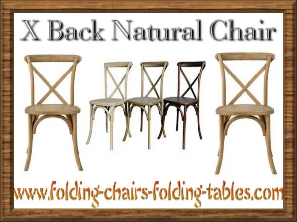 X Back Natural Chair