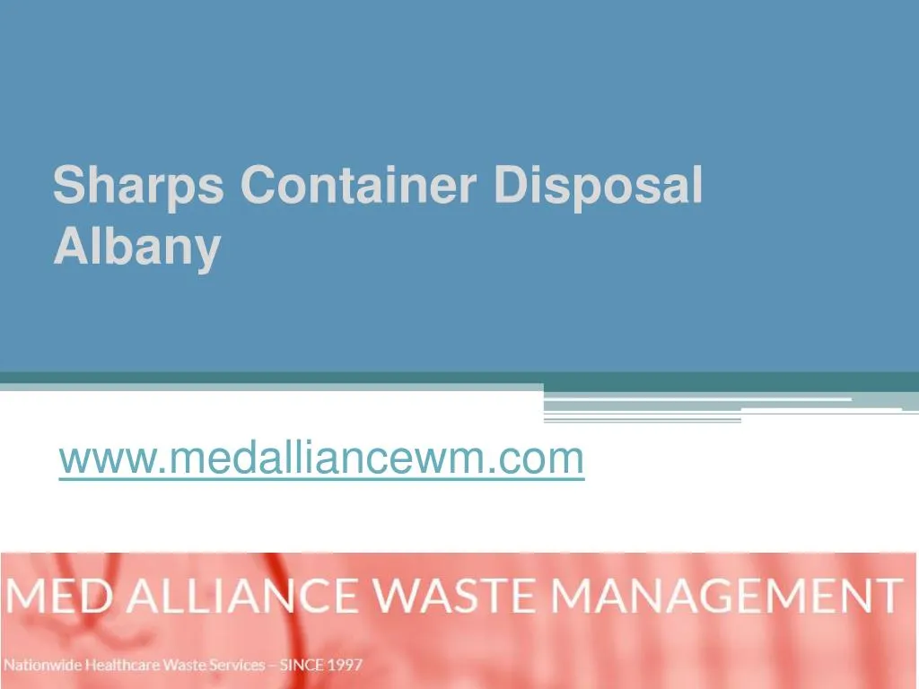 sharps container disposal albany