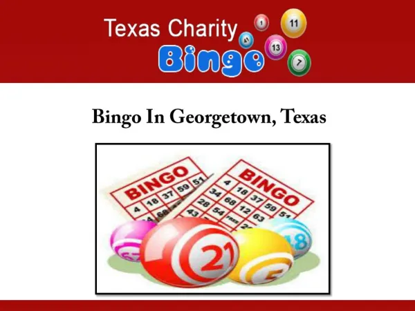 Bingo In Georgetown, Texas