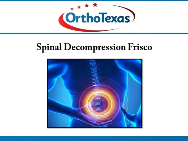 Spinal Decompression Frisco