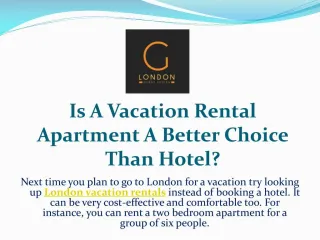 Is A Vacation Rental Apartment A Better Choice Than Hotel?