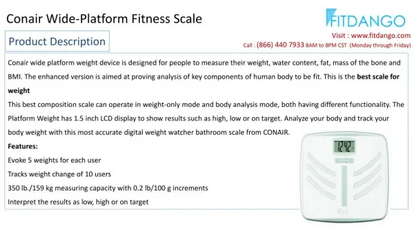 Conair Wide-Platform Fitness Scale