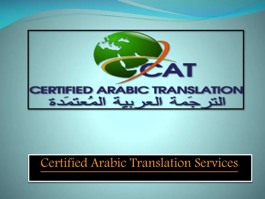 certified arabic translation services