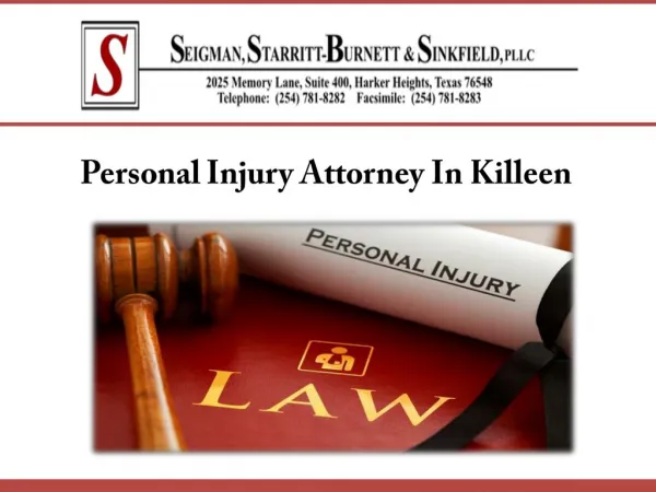 Personal Injury Attorney In Killeen