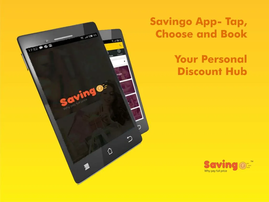 savingo app tap choose and book your personal discount hub