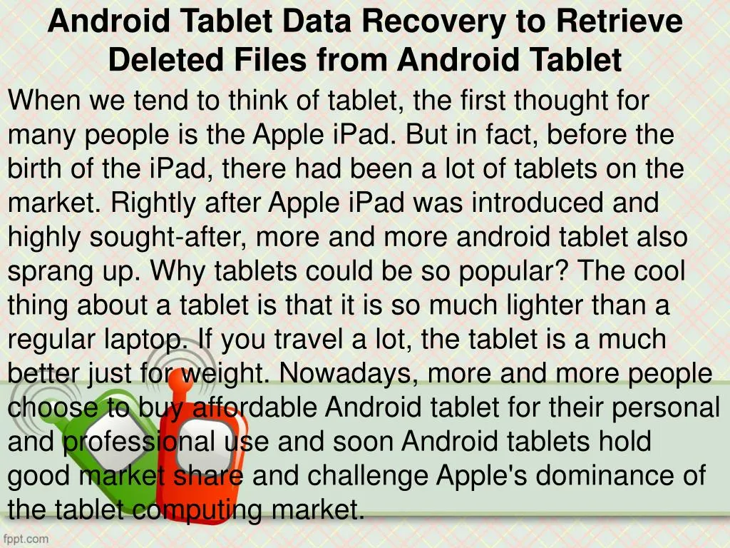 android tablet data recovery to retrieve deleted files from android tablet