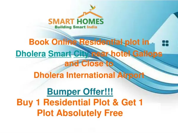 Buy Residential Plot In Dholera