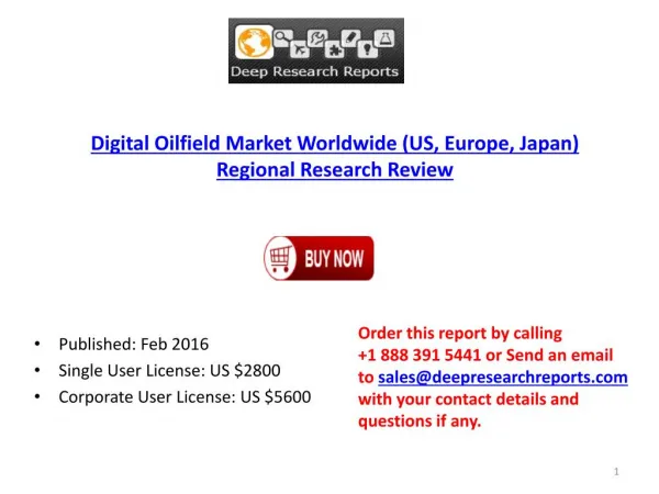 Digital Oilfield Market Forecasts Research 2021