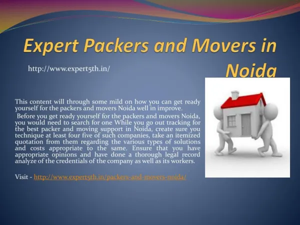 Expert5th.in- A hub of reliable packers and movers in Noida