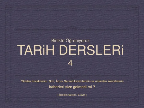 İslam Tarihi 2