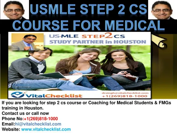 USMLE Step 2 CS course for Medical Students