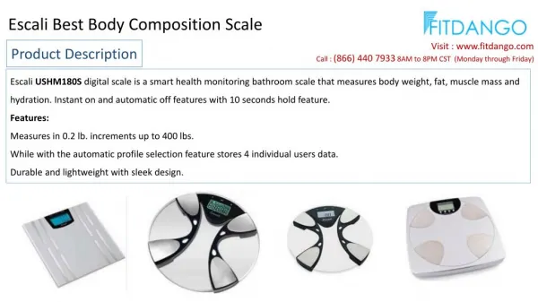 Escali Best Body Composition Scale