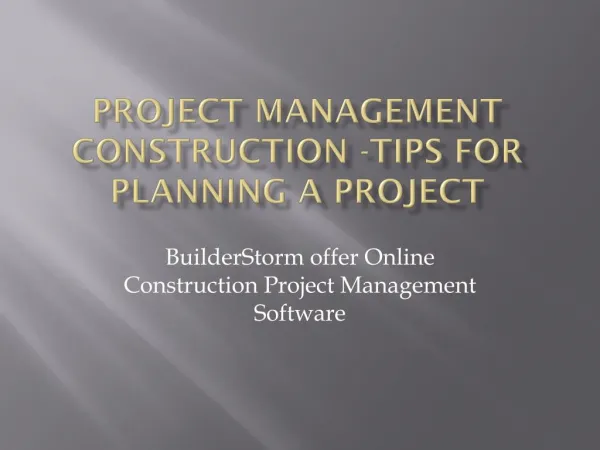 Top Tips For Planning A Project