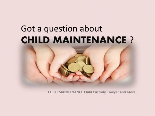 Child Maintenance