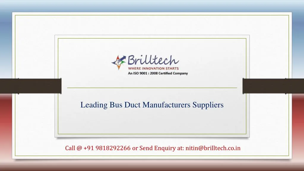 leading bus duct manufacturers suppliers