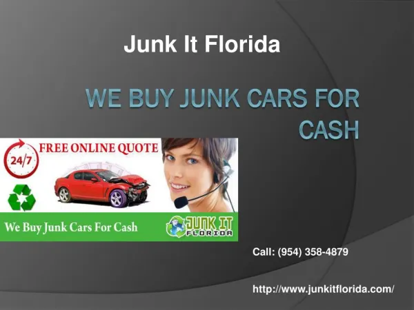 Sell Damaged Car Fort Lauderdale,