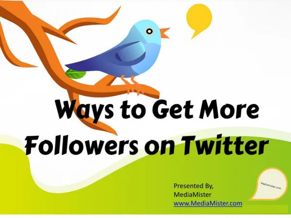 Ways to Get More Followers on Twitter