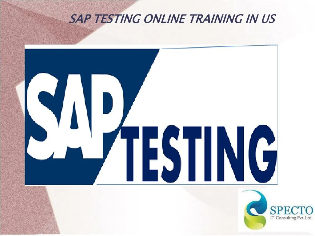 sap testing online training in us